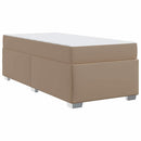Sengestel med madras Cappuccino 100 x 200 cm Stof