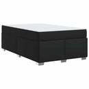 Sengestel med madras Sort 120 x 190 cm Stof