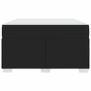 Sengestel med madras Sort 120 x 190 cm Stof
