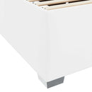 Sengestel med madras Hvid 120 x 190 cm Stof
