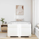 Sengestel med madras Hvid 120 x 190 cm Stof