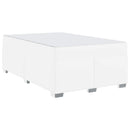 Sengestel med madras Hvid 120 x 190 cm Stof