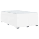 Sengestel med madras Hvid 120 x 190 cm Stof
