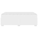 Sengestel med madras Hvid 120 x 190 cm Stof