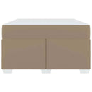 Sengestel med madras Cappuccino 120 x 190 cm Stof