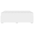 Sengestel med madras Hvid 120 x 200 cm Stof