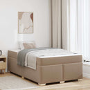 Sengestel med madras Cappuccino 120 x 200 cm Stof