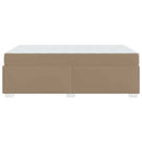 Sengestel med madras Cappuccino 120 x 200 cm Stof