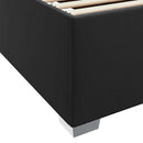 Sengestel med madras Sort 140 x 200 cm Stof
