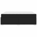 Sengestel med madras Sort 140 x 200 cm Stof