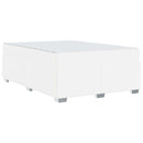 Sengestel med madras Hvid 140 x 200 cm Stof
