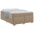 Sengestel med madras Cappuccino 140 x 200 cm Stof