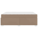 Sengestel med madras Cappuccino 140 x 200 cm Stof