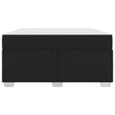 Sengestel med madras Sort 160 x 200 cm Stof
