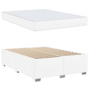 Sengestel med madras Hvid 160 x 200 cm Stof