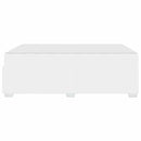 Sengestel med madras Hvid 160 x 200 cm Stof