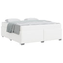 Sengestel med madras Hvid 180 x 200 cm Stof
