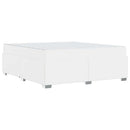 Sengestel med madras Hvid 180 x 200 cm Stof