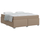 Sengestel med madras Cappuccino 180 x 200 cm Stof