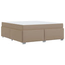 Sengestel med madras Cappuccino 180 x 200 cm Stof