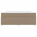 Sengestel med madras Cappuccino 180 x 200 cm Stof