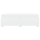 Sengestel med madras Hvid 200 x 200 cm Stof