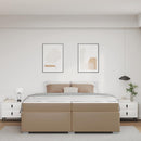 Sengestel Cappuccino 200 x 200 cm Stof