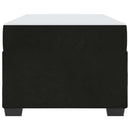 Sengestel med madras Sort 80 x 200 cm Stof