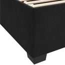 Sengestel med madras Sort 120 x 200 cm Stof