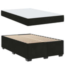Sengestel med madras Sort 120 x 200 cm Stof