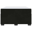 Sengestel med madras Sort 120 x 200 cm Stof