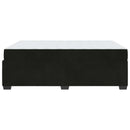 Sengestel med madras Sort 140 x 200 cm Stof