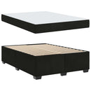 Sengestel med madras Sort 160 x 200 cm Stof