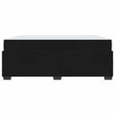 Sengestel med madras Sort 180 x 200 cm Stof
