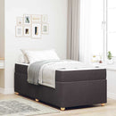 Sengestel med madras Mørk Brun 80 x 200 cm Stof