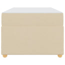Sengestel med madras Creme 80 x 200 cm Stof
