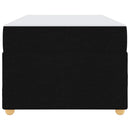 Sengestel med madras Sort 90 x 190 cm Stof