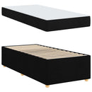 Sengestel med madras Sort 90 x 200 cm Stof