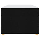 Sengestel med madras Sort 100 x 200 cm Stof