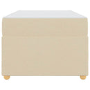 Sengestel med madras Creme 100 x 200 cm Stof