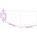 Sengestel med madras Creme 100 x 200 cm Stof