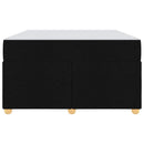 Sengestel med madras Sort 120 x 190 cm Stof