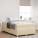 Sengestel med madras Creme 120 x 190 cm Stof