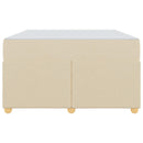 Sengestel med madras Creme 120 x 190 cm Stof