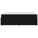 Sengestel med madras Sort 120 x 200 cm Stof