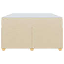 Sengestel med madras Creme 120 x 200 cm Stof