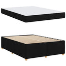 Sengestel med madras Sort 140 x 200 cm Stof