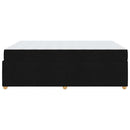 Sengestel med madras Sort 140 x 200 cm Stof
