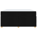 Sengestel med madras Sort 160 x 200 cm Stof