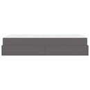 Sengeramme med madras Andet 2 pcs Grå PVC